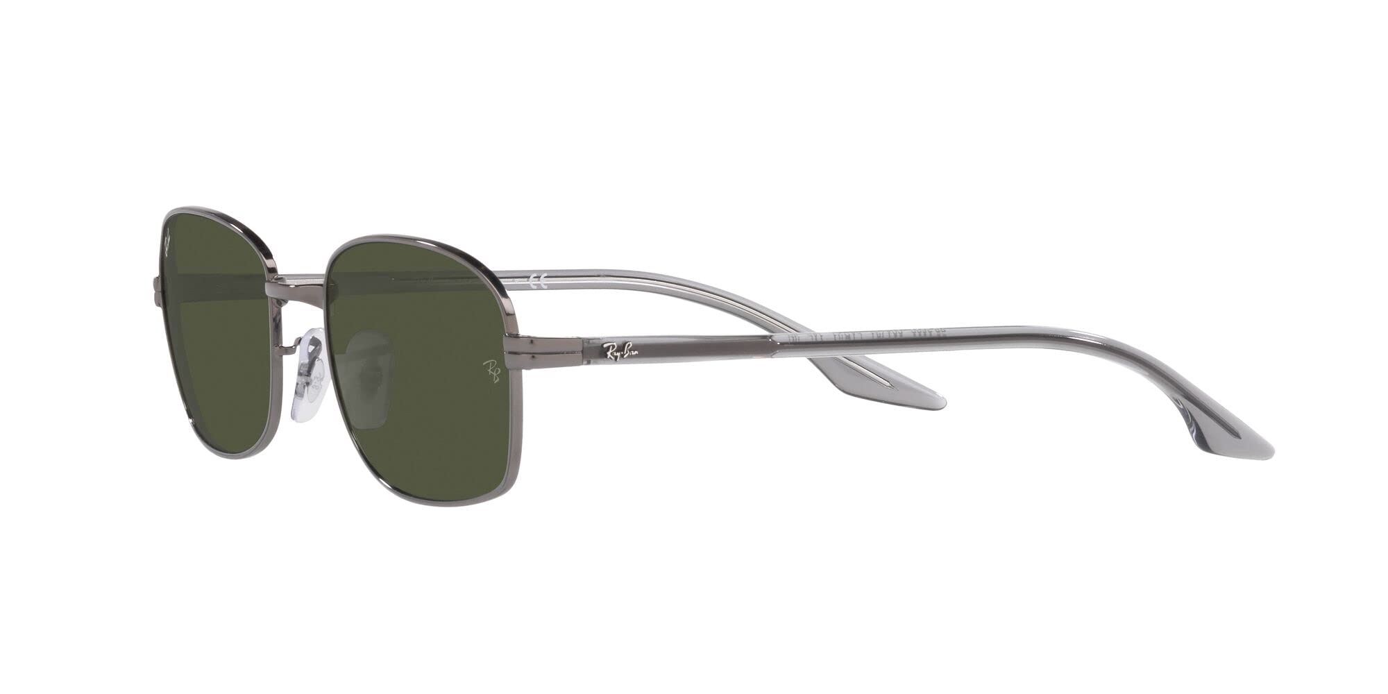 Ray-Ban RB3690 Square Sunglasses, Gunmetal/Green, 51 mm