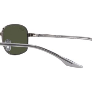 Ray-Ban RB3690 Square Sunglasses, Gunmetal/Green, 51 mm