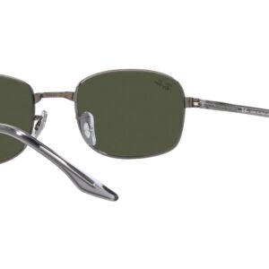 Ray-Ban RB3690 Square Sunglasses, Gunmetal/Green, 51 mm