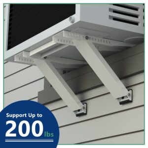 Wintcomfort Window Air Conditioner Bracket, Heavy Duty AC Support with 2 Arms, Up to 200 lbs, Universal Fit 5,000 to 22,000 BTU Window Units