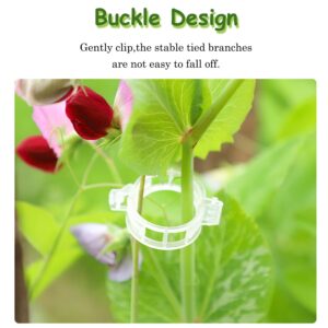 300 PCS Plant Support Clips,Garden Trellis Clips,Tomato Trellis Clips for Vine,Vegetables,Beans,Fruits,Rose to Grow Upright and Healthier