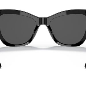 Versace VE 4417U GB1/87 Black Plastic Cat-Eye Sunglasses Grey Lens