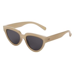 French Connection Jolie Cat Eye Sunglasses For Women, Milky Oatmeal, 54mm Lens Width