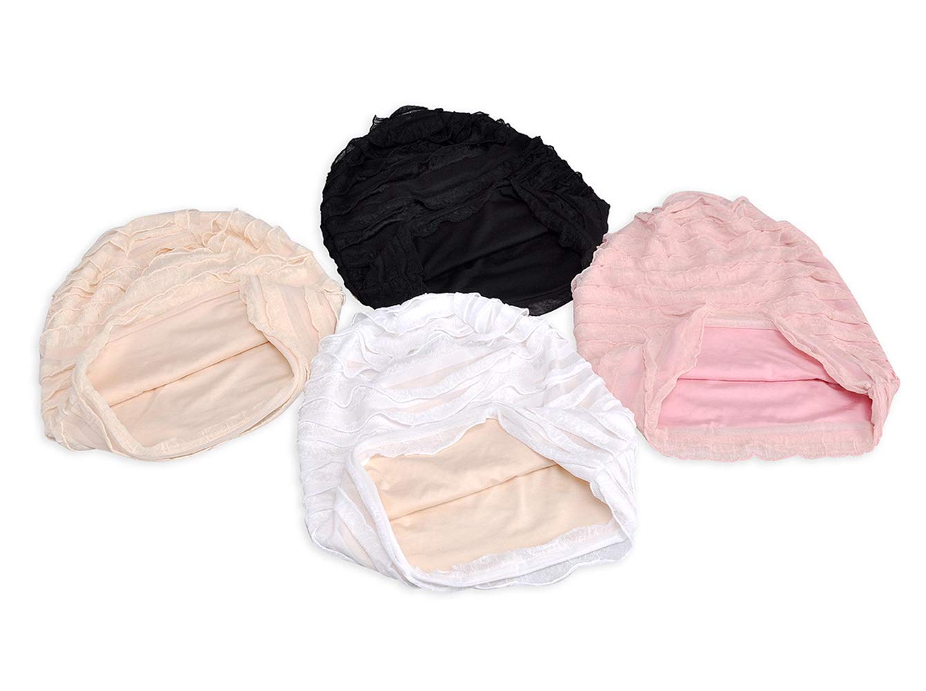 Jemis Skullies Beanies Thin Bonnet Cap Autumn Casual Beanies Hat (3 Pack Pink & Grey & Khaki)