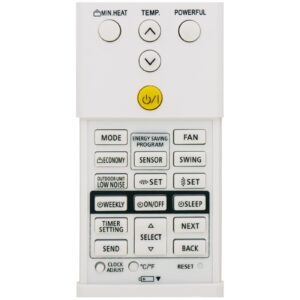 Replacement for Fujitsu Air Conditioner Remote Control AR-REF1U AR-RED1U AR-REG1U AR-REY1U AR-REM1U AR-REF1E AR-REF2E AR-REA1E AR-REW1E AR-REF3E AR-REW3E AR-REA2E AR-REB1E AR-REW4E AR-REM4E AR-REB1E