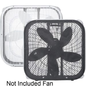 ARAWARA Window Box Fan Covers (Not Included Fan), Mesh Cover for Kid Safe and Finger Protector, Reusable Dustproof Cover, Industrial Fan Cover, Safety Fan Covers, 20 inch Diameter Square Cover, 2 PKS