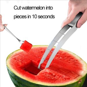 Shoxil Watermelon Cutter Slicer Cut Watermelon Into Cubes Knife Melon Baller for Kitchen Gadgets Useful Cool Tool