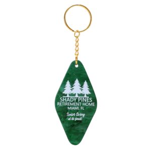 asvp shop shady pines key tag golden girls gift golden girls keychain shady pines key chain key tag