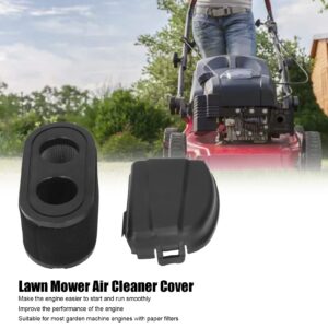 Lawn Mower Air Cleaner,Air Cleaner with Cover Kit 594106 Plastics Black Wearproof Replacement fit for Lawn Mower Engine