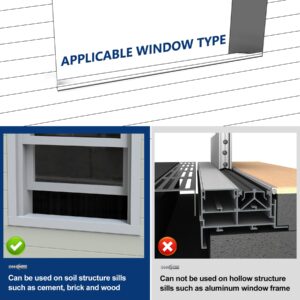 Wintcomfort Window Air Conditioner Bracket, Heavy Duty AC Support with 2 Arms, Up to 200 lbs, Universal Fit 5,000 to 22,000 BTU Window Units