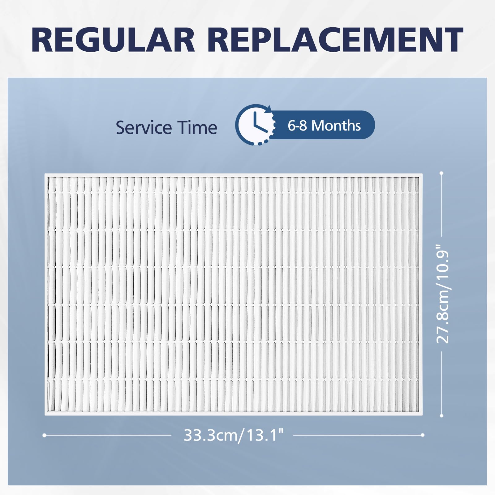 4 Pack C545 True HEPA Replacement Filter S Compatible with Winix C545 Air Purifier, Replaces Part 1712-0096-00 and 2522-0058-00, H13 True HEPA Filter Only