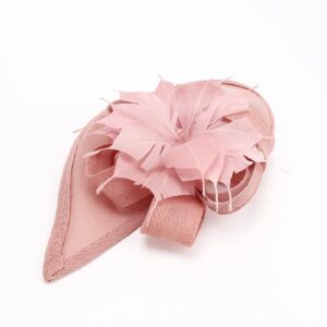 DRESHOW Women Fascinator Hats Tea Party Hat Vintage Pillbox Hat Headband for Cocktail