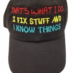 Custom Embroidered Hats Baseball Caps, Trucker, Flexfit, Fitted, Ponytail, Beanies, Kids, Bucket Front & Back (Dad Hat -Black)