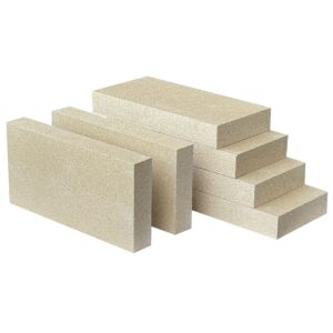 woodstove firebricks, upgrade fire bricks replacement for us stove fbp6, size 9" x 4-1/2" x 1-1/4", 6-pack