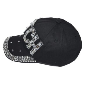 Popfizzy Bitch Hats for Women, Funny Trucker Hat, Bling Rhinestone Hat, Funny Birthday Bitch Gift for Bad Bitches Distressed Baseball Cap