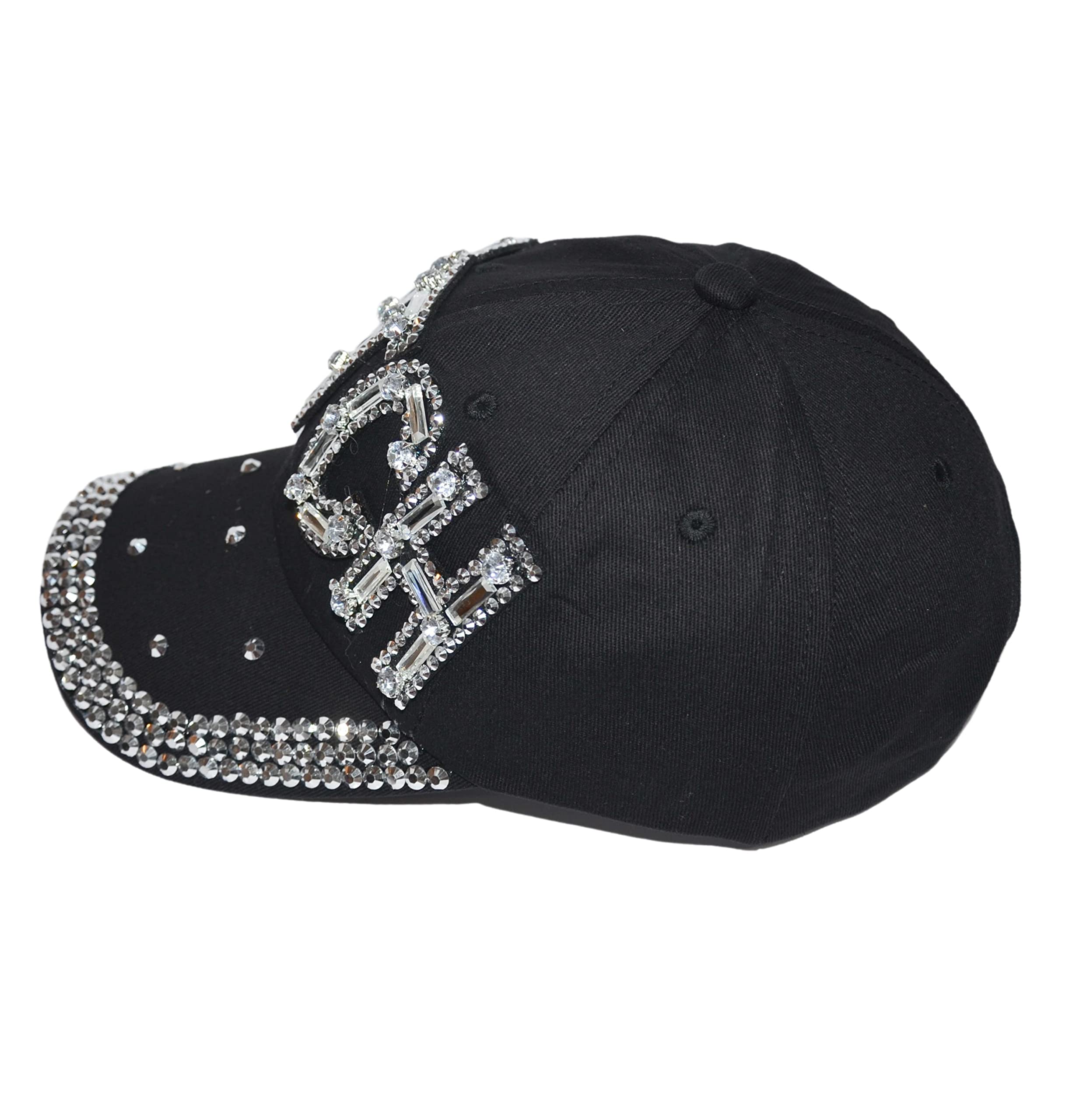 Popfizzy Bitch Hats for Women, Funny Trucker Hat, Bling Rhinestone Hat, Funny Birthday Bitch Gift for Bad Bitches Distressed Baseball Cap