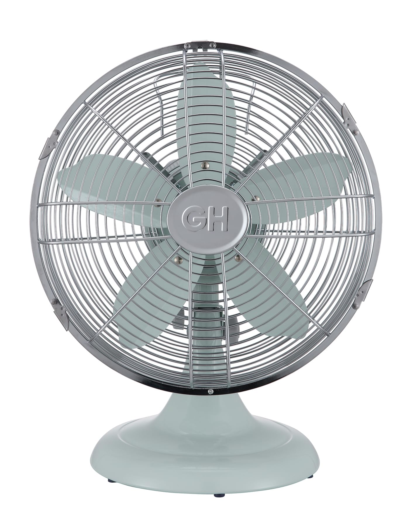 Good Housekeeping All-Metal 12” Retro Table Fan in Breezewave