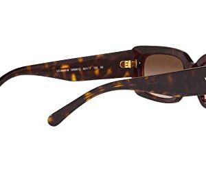 Vogue Eyewear Women's VO5440S Square Sunglasses, Dark Havana/Brown Gradient, 52 mm