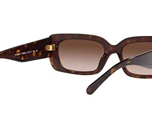 Vogue Eyewear Women's VO5440S Square Sunglasses, Dark Havana/Brown Gradient, 52 mm