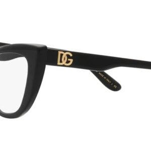 Dolce & Gabbana DG3354-501 Eyeglass Frame Black w/Demo Lens 54mm