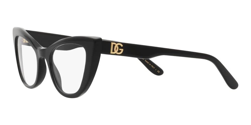 Dolce & Gabbana DG3354-501 Eyeglass Frame Black w/Demo Lens 54mm