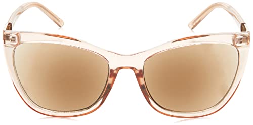 Sofia Vergara x Foster Grant Women's Sofia Full Lens SunReaders Cat-Eye Reading Glasses, Shiny Crystal Blush, 56 mm + 3