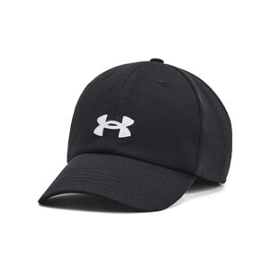 under armour womens blitzing wrapback, (001) black / / halo gray, one size fits most