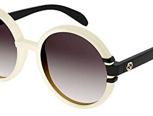 Gucci GG1067S White Black/Brown Grey Shaded 58/20/140 women Sunglasses