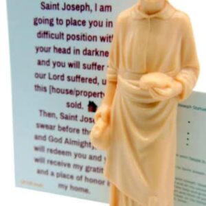 St Joseph Home Seller Kit with Magnetic Holy Card for Fridge Daily Novena Prayer Magnet with Saint Statue and Instructions