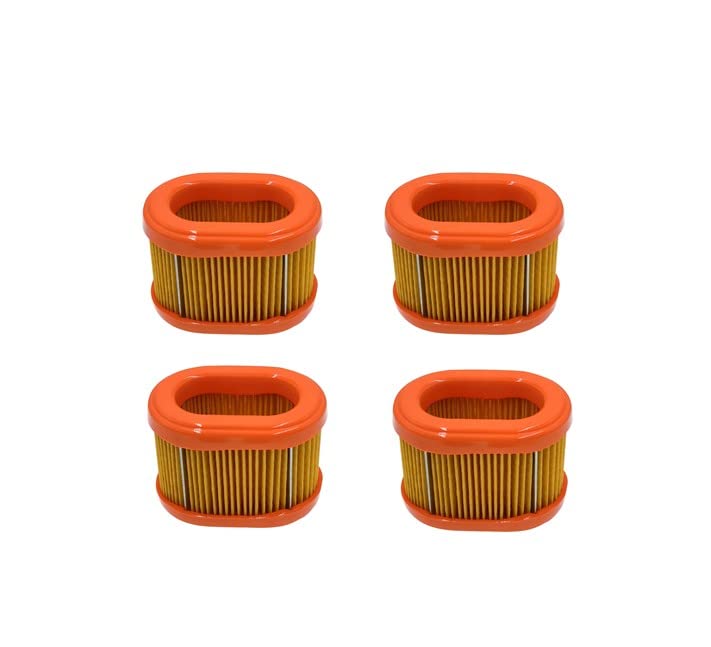 TENOMAL 4 Pack 790166 Oval Air Filter Cartridge Replace B&S 5404 5404H 5404K 790166 100-834 30-123 Fits B&S 093302 093312 093332 For 3.5-4 gross HP 275-525 Series Engines