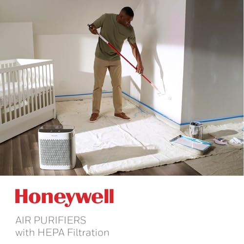 Honeywell InSight HEPA Air Purifier with Air Quality Indicator for Medium-Large Rooms (190 sq ft), White - Wildfire/Smoke, Pollen, Pet Dander, and Dust Air Purifier