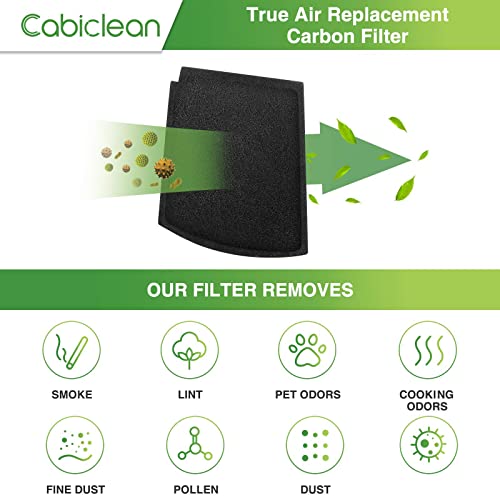 True Air Replacement Carbon Filters Compatible with Hamilton Beach Pet TrueAir Purifier Odor Eliminators Model 04384, 04386, 04532GM, 04530G, 04530GM & 04531GM,Compared to part #04234G (6-Pack)