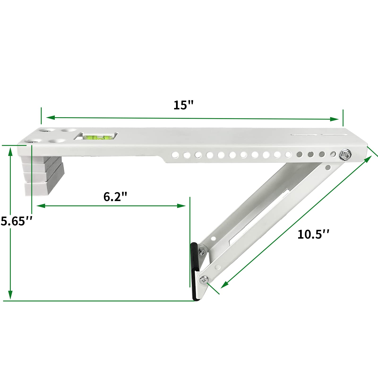 Yehchi Window Air Conditioner Mounting Support Bracket, Universal AC Unit Window Stand Mount Brackets Support Up to 85 lbs Designed for 5,000 to 10,000 BTU A/C Units