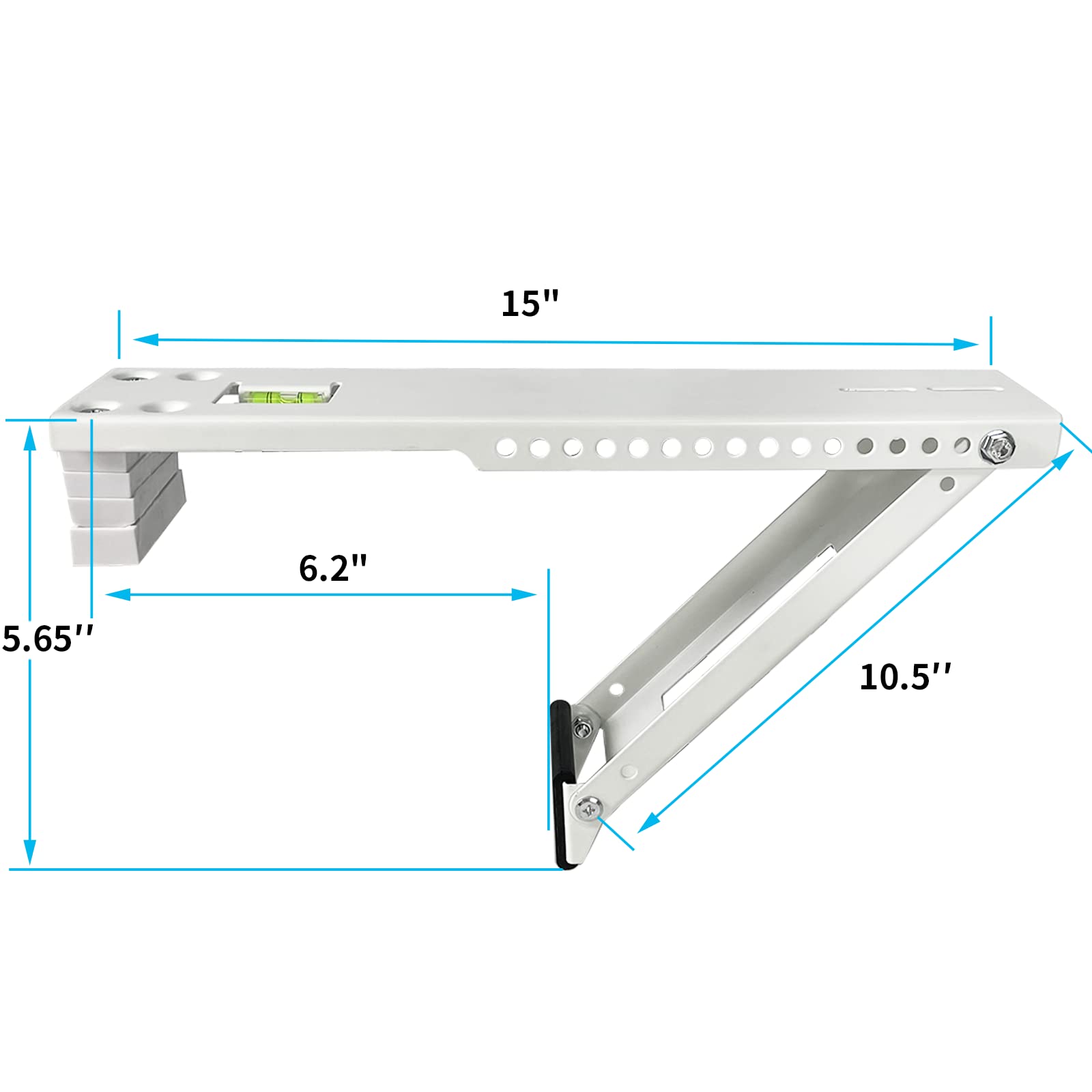 Foozet Window Air Conditioner Support Bracket , Window AC Bracket Light Duty , Window AC Support Up to 85 lbs