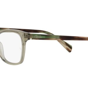 Ray-Ban RX5362 Square Prescription Eyewear Frames, Transparent Green/Demo Lens, 52 mm