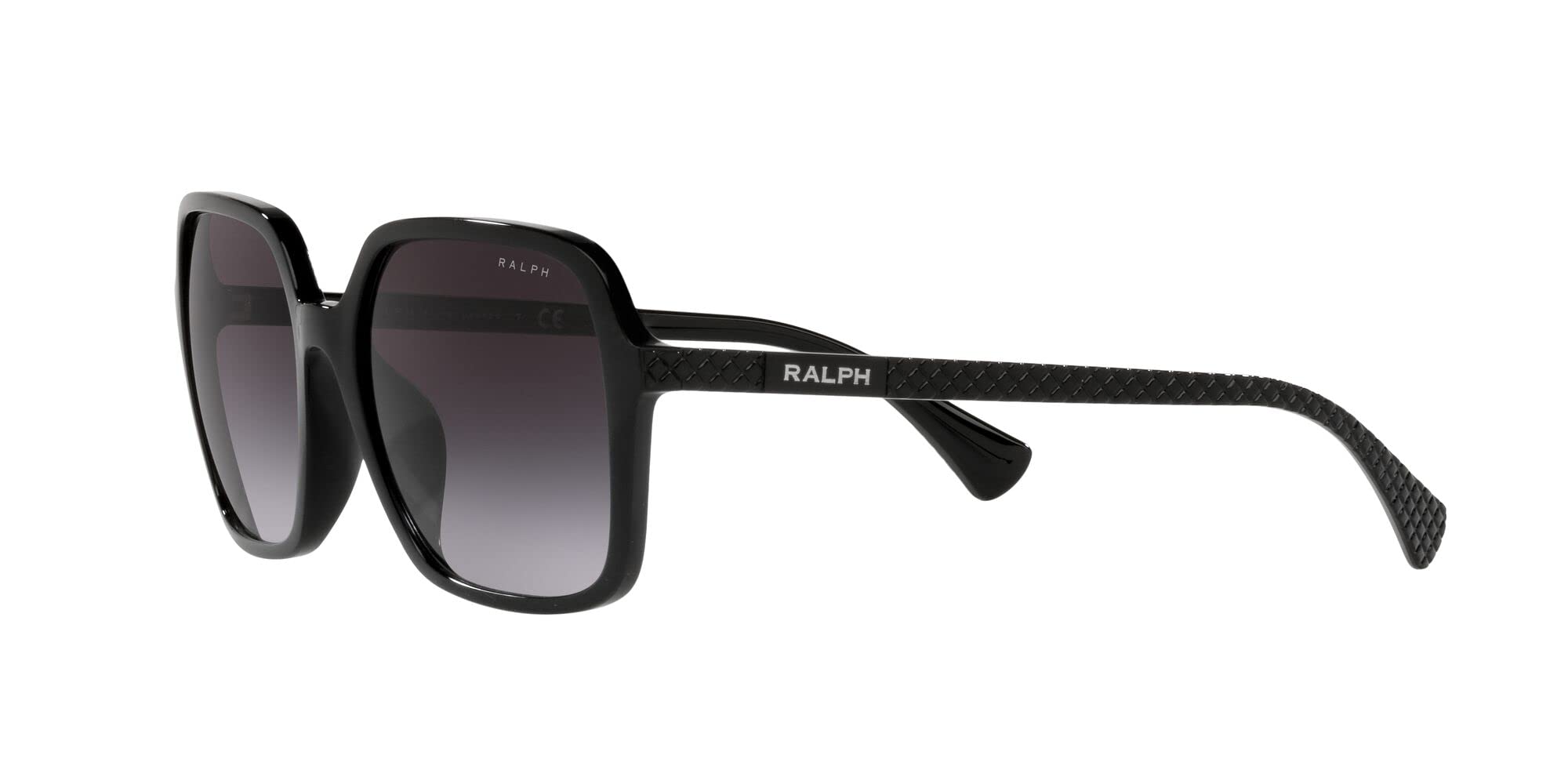 Ralph by Ralph Lauren Women's RA5291U Universal Fit Square Sunglasses, Gradient Grey, 56 mm