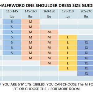 Halfword Sexy One Shoulder Midi Dress for Women Ruched Bodycon Drawstring Night Party Club Cocktail Dresses Black M