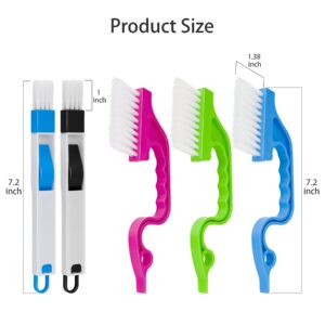 Aivwis Hand-held Groove Gap Cleaning Tools, Window Track Cleaning Brush, Crevice Cleaning Brushes for Deep Cleaning Door Window Track, Seams, Etc.