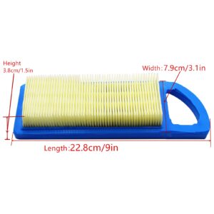 697153 Air Filter For BS 698083 794422 795115 697014 697015 Compatible With John Deere GY20573 Craftsman LT2000 LT1000 Lawn Mower Air Cleaner (2 Pack)