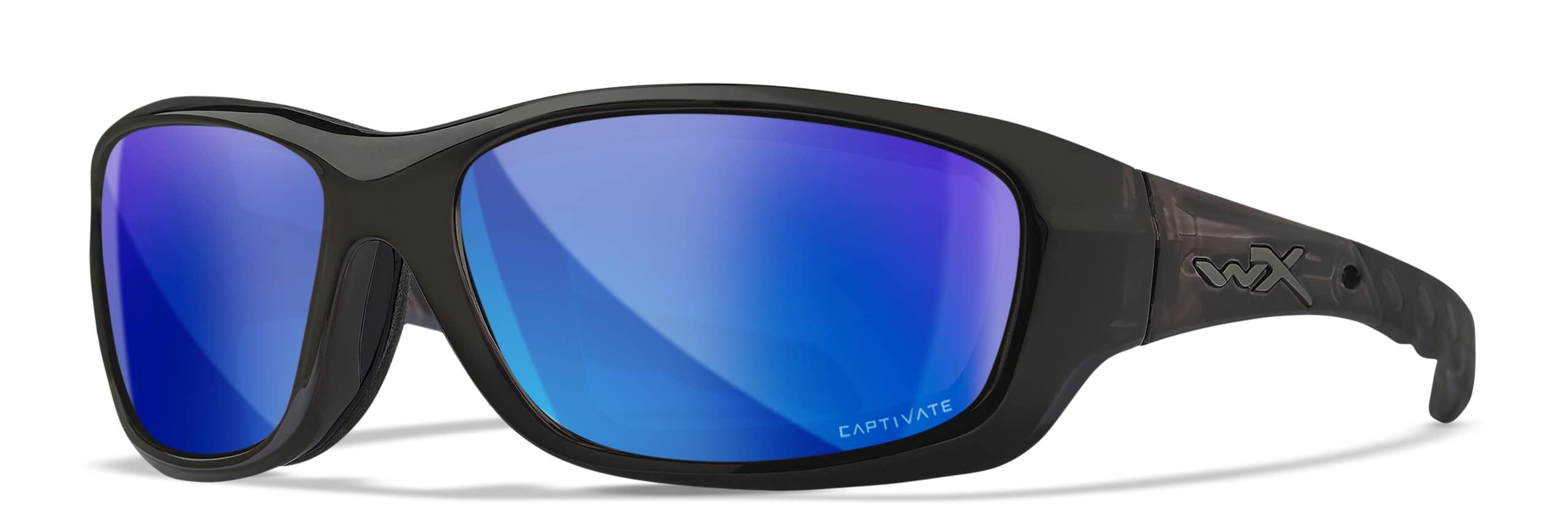 Wiley X Wx Gravitylenses Polarised Sunglasses, Captivate Polarized Blue Mirror, One Size