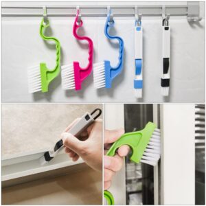 Aivwis Hand-held Groove Gap Cleaning Tools, Window Track Cleaning Brush, Crevice Cleaning Brushes for Deep Cleaning Door Window Track, Seams, Etc.