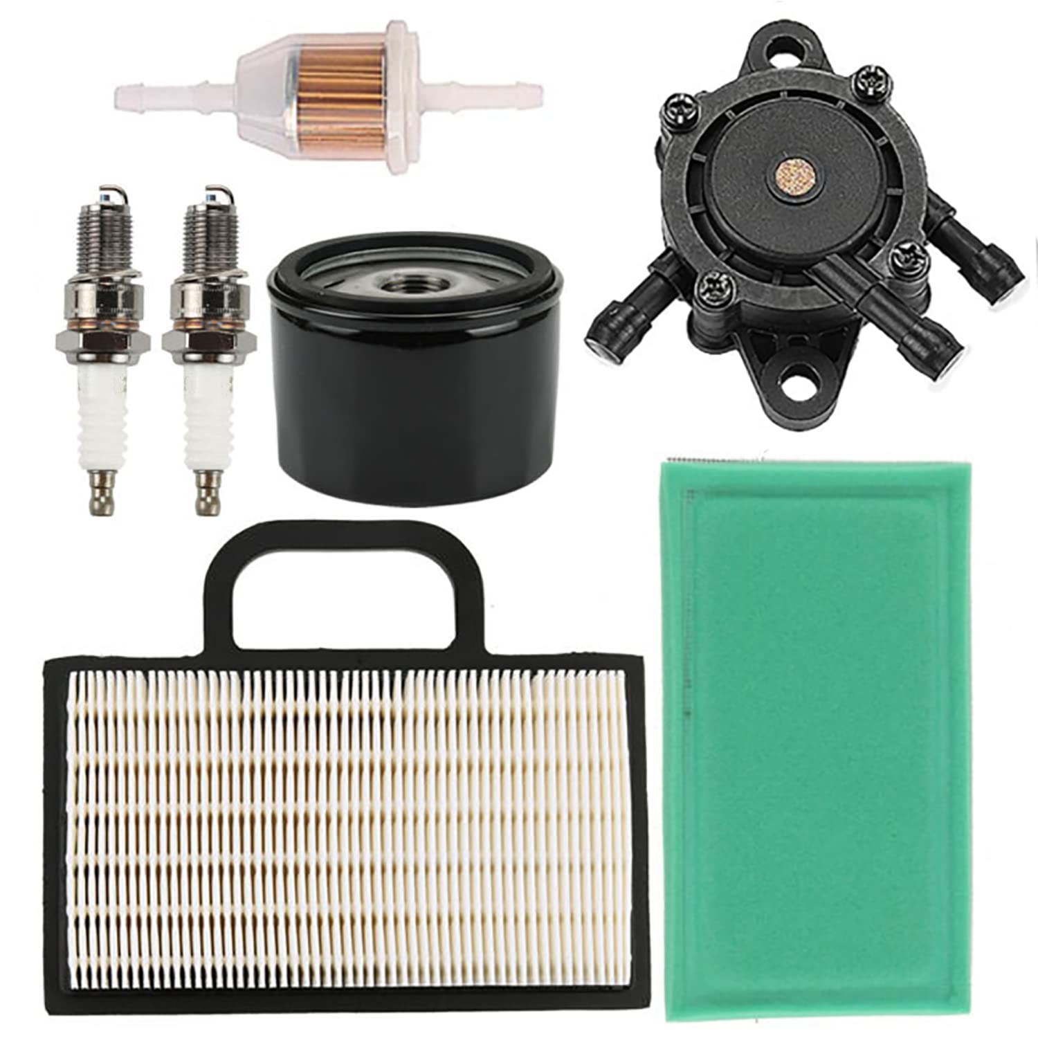 698754 Air Filter, 492932S 492932 Oil Filter with 691035 Fuel Filter Tune up Kit for LA120 LA130 LA140 LA150 L120 LA145 D130 D140 Lawn Mower Parts