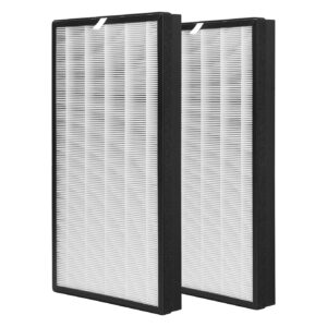 FCFMY Replacement Filter For HSP003 Dual Filtration HEPA Air Cleaner Purifier,2-in-1 Filter Includes H13 True HEPA & Activated Carbon Filter,Pack-of-2