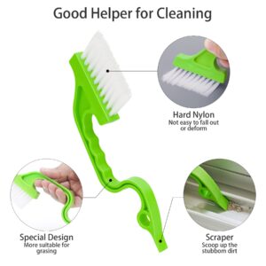 Aivwis Hand-held Groove Gap Cleaning Tools, Window Track Cleaning Brush, Crevice Cleaning Brushes for Deep Cleaning Door Window Track, Seams, Etc.