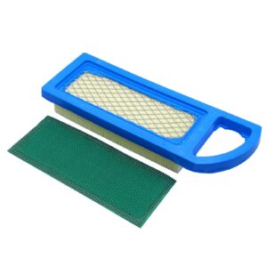 697153 Air Filter For BS 698083 794422 795115 697014 697015 Compatible With John Deere GY20573 Craftsman LT2000 LT1000 Lawn Mower Air Cleaner (2 Pack)