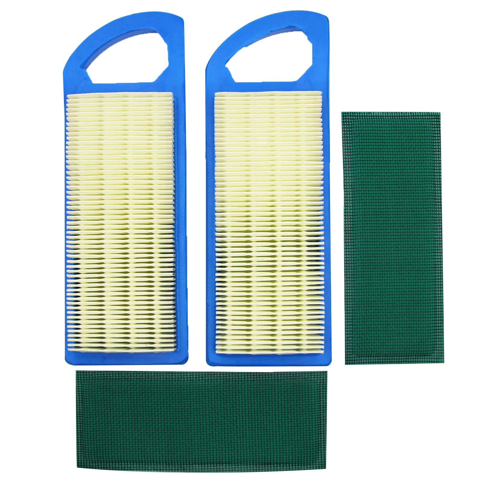 697153 Air Filter For BS 698083 794422 795115 697014 697015 Compatible With John Deere GY20573 Craftsman LT2000 LT1000 Lawn Mower Air Cleaner (2 Pack)