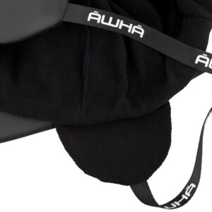 AWHA Souwester, Rain Hat Black/Unisex - Waterproof Cap with Wide Brim and Earflaps