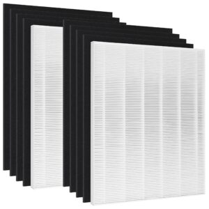 nyingchi d480 replacement filter d4, compatible with winix d480 air purifier, d4 filter,part no. 1712-0100-00, includes h13 grade true hepa and activated carbon filters(2+8)