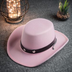 Baby Sized Cowboy hat,Baby Cowgirl Hats Pink 1 Piece, Infant Party Cowboy Hats Size Small Cowboy Hats for Toddler - 20" Circumference - One Size Fits