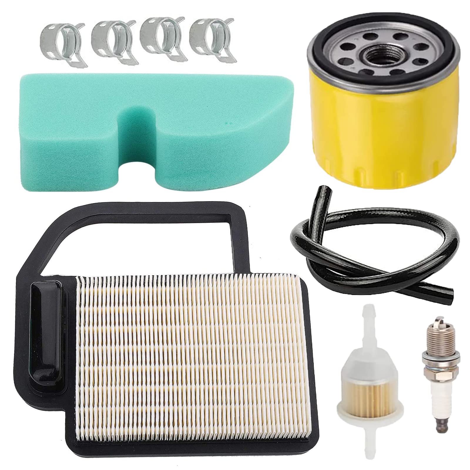 Jinerdony 20 083 02-S Air Filter+52 050 02-S Oil Filter fits Kohler Courage 15 16 17 18 19 20 21 22 HP YTH21K46 YTH20K46 Engines KH-20-083-02-S KH-20-883-02-S1